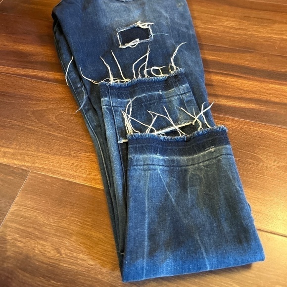🌺SALE🌺 BLANK NYC Ripped Patchwork Jeans size 29 - Picture 8 of 8